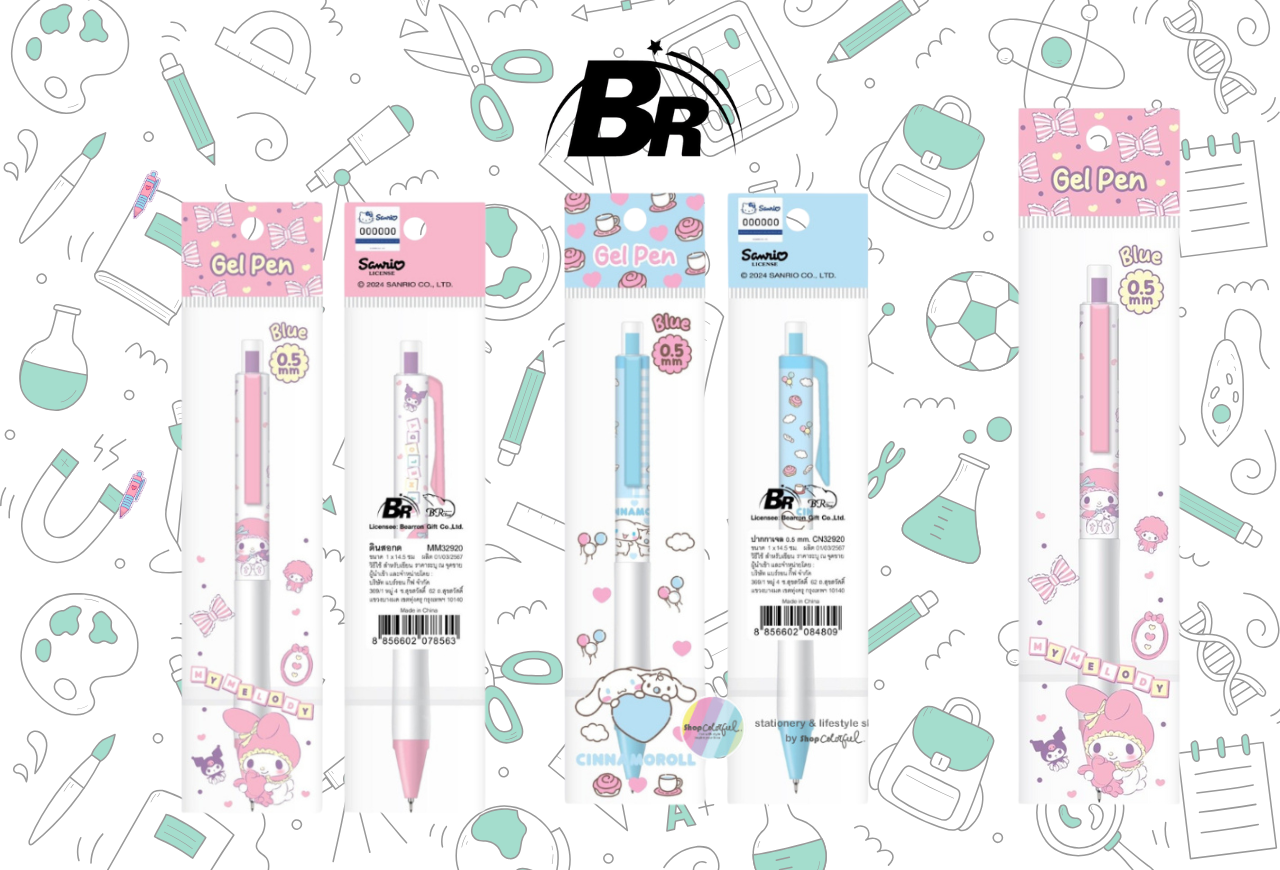 BR ปากกาหมึกเจล Sanrio เติมความคิวท์ให้ทุกตัวอักษร! - Image 2