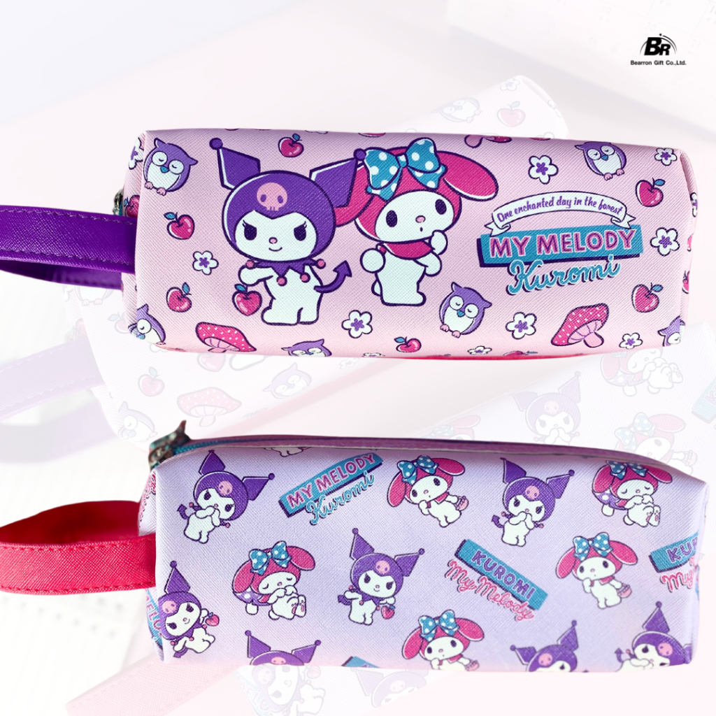 BR กระเป๋าดินสอทรงกระบอก Kuromi x My Melody คู่หูต่างขั้ว - Image 2