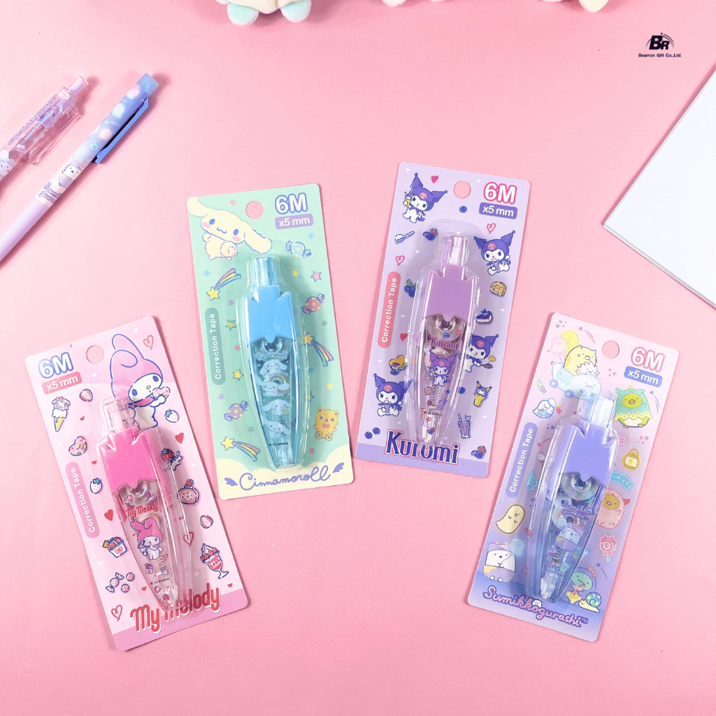 BR เทปลบคำผิด Sanrio / San-X (6 เมตร) ลิขสิทธิ์แท้ ลายน่ารักเกินต้าน - Image 3