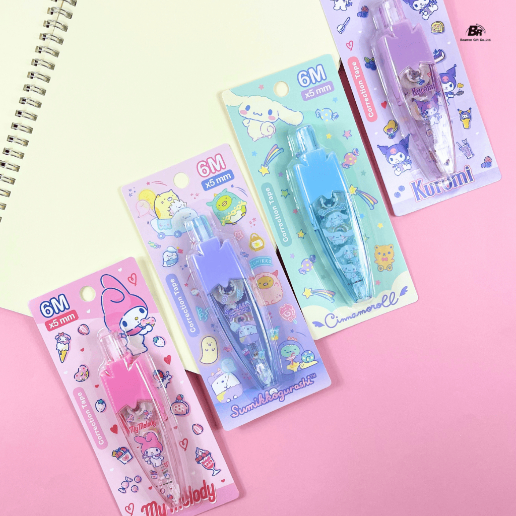 BR เทปลบคำผิด Sanrio / San-X (6 เมตร) ลิขสิทธิ์แท้ ลายน่ารักเกินต้าน - Image 2