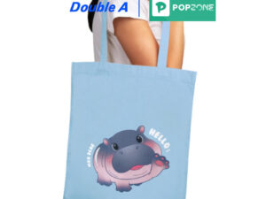 Alternative view of Double A หมูเด้ง MOO DENG กระเป๋าผ้า Shopping ช้อปปิ้งสดใส พร้อมช่วยเพื่อนสัตว์!