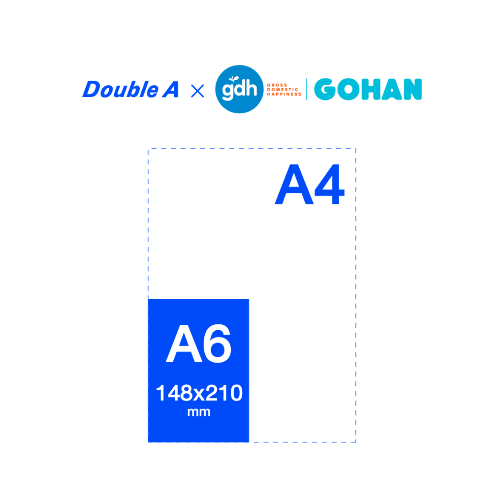 Double A x GOHAN เซตสมุดพกพา A6 ลิขสิทธิ์แท้ (แพ็ก 4 เล่ม) - Image 4